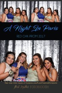 prom photo booth in Dallas, Texas