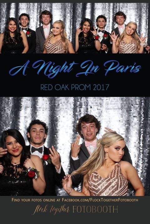 prom photo booth in Dallas, Texas