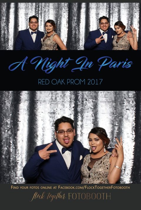 prom photo booth in Dallas, Texas