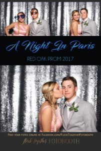 prom photo booth in Dallas, Texas