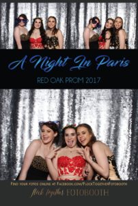 prom photo booth in Dallas, Texas