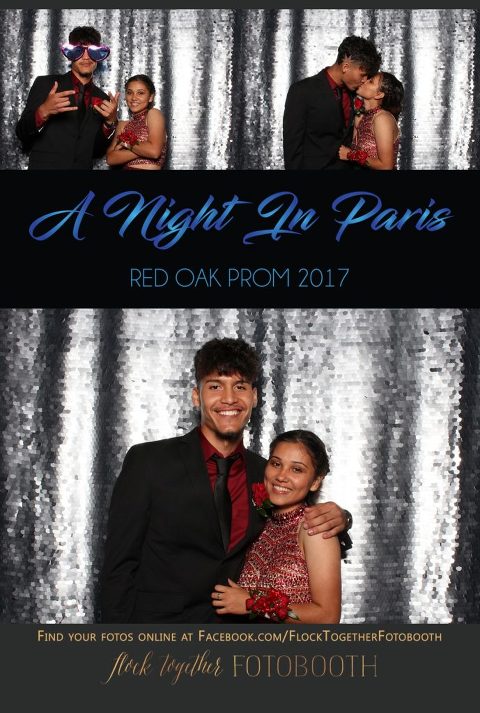 prom photo booth in Dallas, Texas