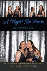 prom photo booth in Dallas, Texas
