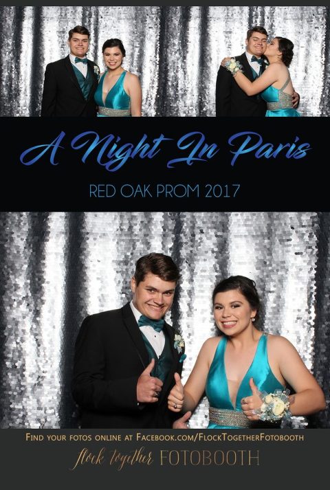 prom photo booth in Dallas, Texas