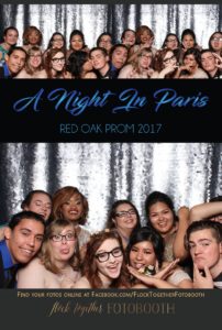 prom photo booth in Dallas, Texas