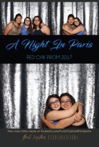 prom photo booth in Dallas, Texas