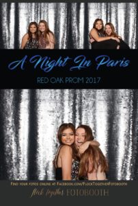 prom photo booth in Dallas, Texas