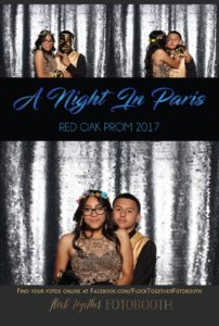 prom photo booth in Dallas, Texas