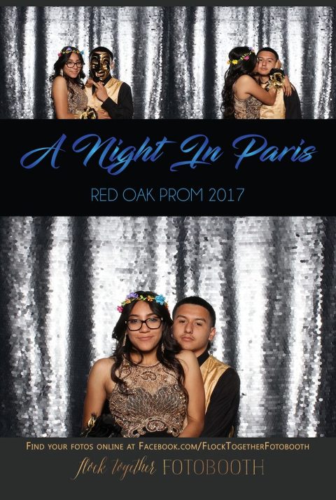 prom photo booth in Dallas, Texas