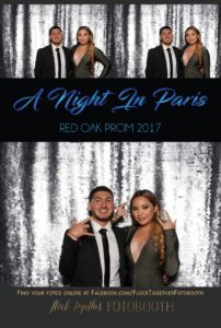 prom photo booth in Dallas, Texas