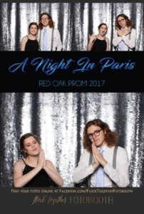 prom photo booth in Dallas, Texas