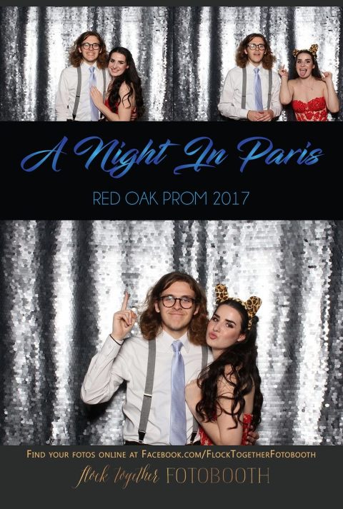 prom photo booth in Dallas, Texas