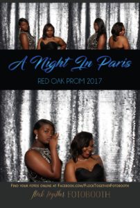 prom photo booth in Dallas, Texas