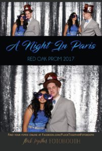 prom photo booth in Dallas, Texas