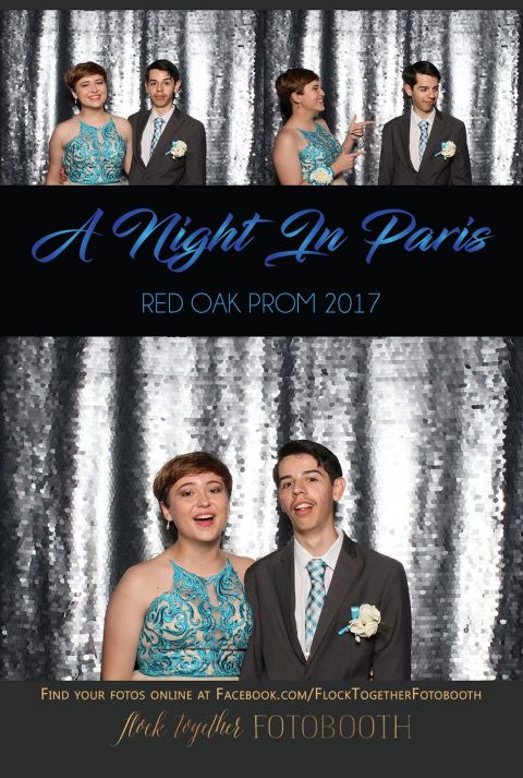 prom photo booth in Dallas, Texas