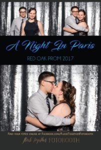 prom photo booth in Dallas, Texas