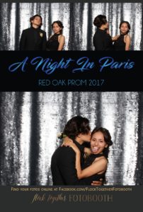 prom photo booth in Dallas, Texas