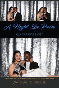 prom photo booth in Dallas, Texas