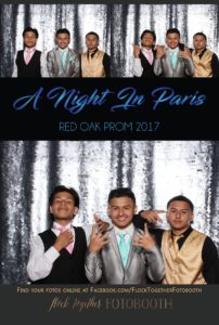 prom photo booth in Dallas, Texas