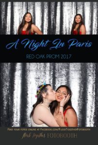 prom photo booth in Dallas, Texas
