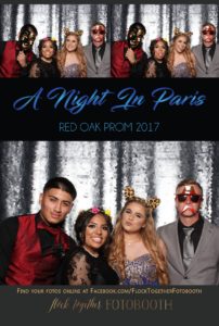 prom photo booth in Dallas, Texas