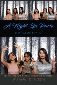 prom photo booth in Dallas, Texas