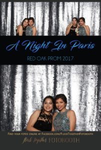 prom photo booth in Dallas, Texas
