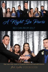 prom photo booth in Dallas, Texas