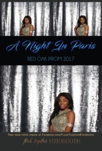 prom photo booth in Dallas, Texas