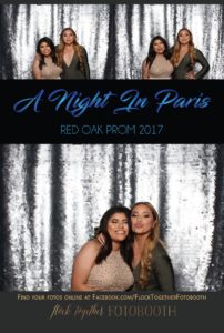prom photo booth in Dallas, Texas