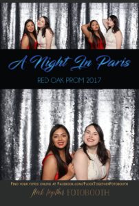 prom photo booth in Dallas, Texas