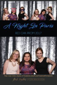 prom photo booth in Dallas, Texas