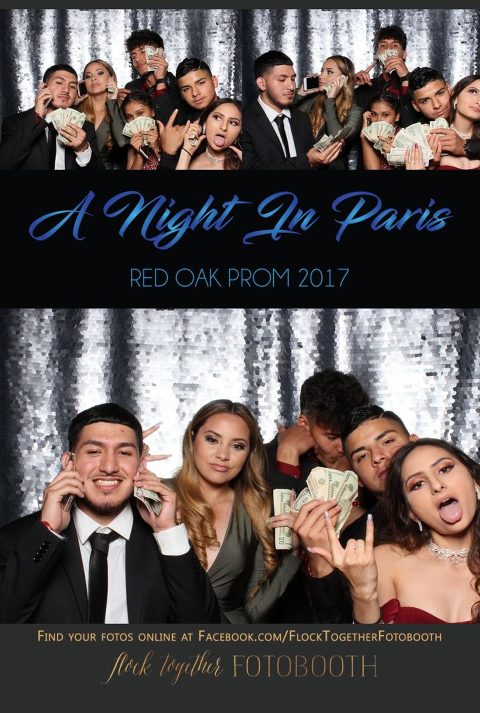 prom photo booth in Dallas, Texas