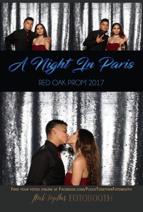 prom photo booth in Dallas, Texas