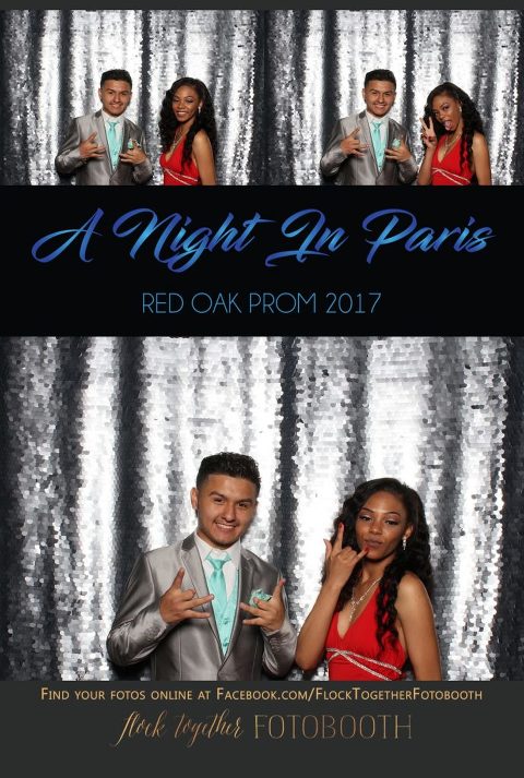 prom photo booth in Dallas, Texas