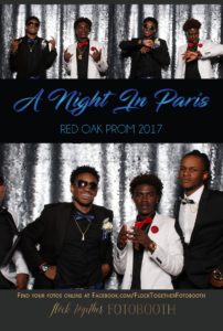 prom photo booth in Dallas, Texas