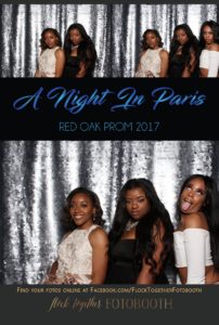 prom photo booth in Dallas, Texas