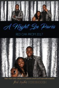 prom photo booth in Dallas, Texas
