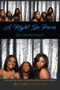 prom photo booth in Dallas, Texas
