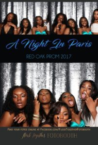 prom photo booth in Dallas, Texas