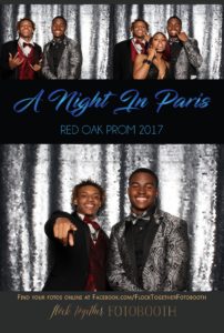 prom photo booth in Dallas, Texas