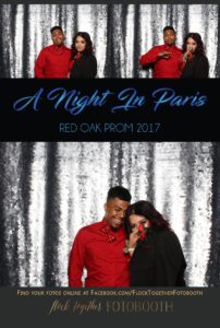 prom photo booth in Dallas, Texas