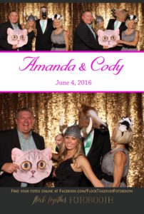 Photo booth at The Laurel in Grapevine, Texas