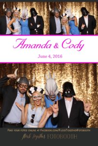 Photo booth at The Laurel in Grapevine, Texas