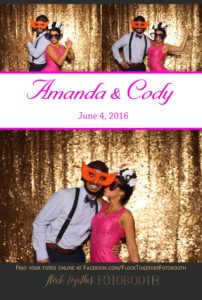 Photo booth at The Laurel in Grapevine, Texas