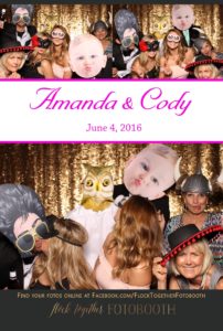 Photo booth at The Laurel in Grapevine, Texas