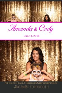 Photo booth at The Laurel in Grapevine, Texas
