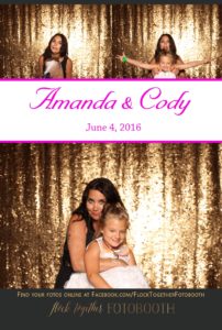 Photo booth at The Laurel in Grapevine, Texas