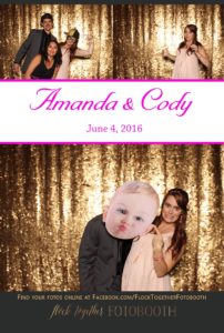 Photo booth at The Laurel in Grapevine, Texas