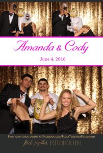 Photo booth at The Laurel in Grapevine, Texas